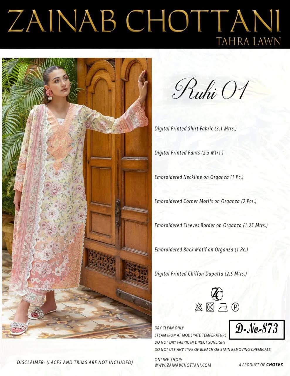 Zainab Chottani Inspired  873 bc - White